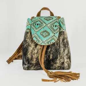 005 Mini Kelsea Backpack - Brindle w/ Caribbean Aztec
