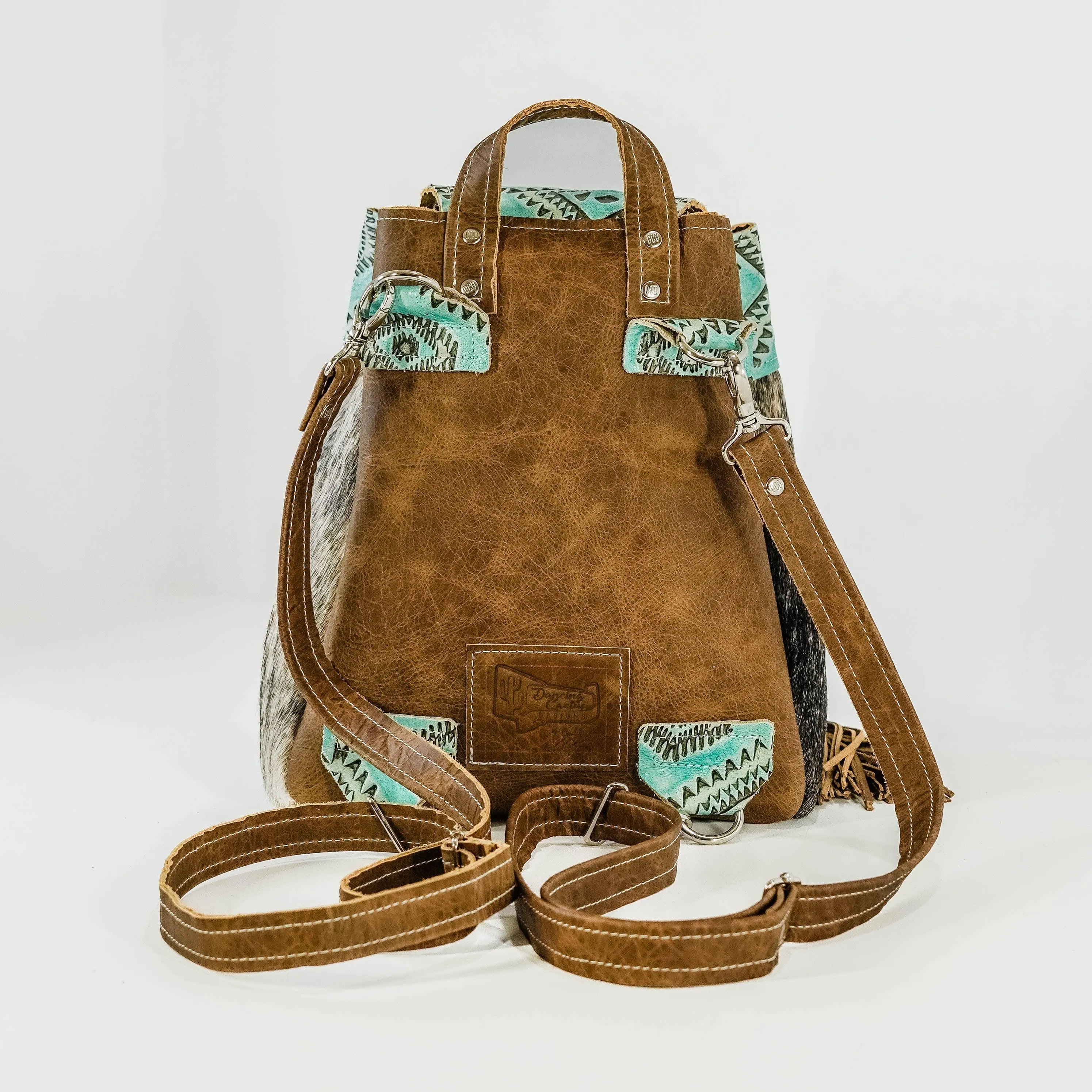 005 Mini Kelsea Backpack - Brindle w/ Caribbean Aztec