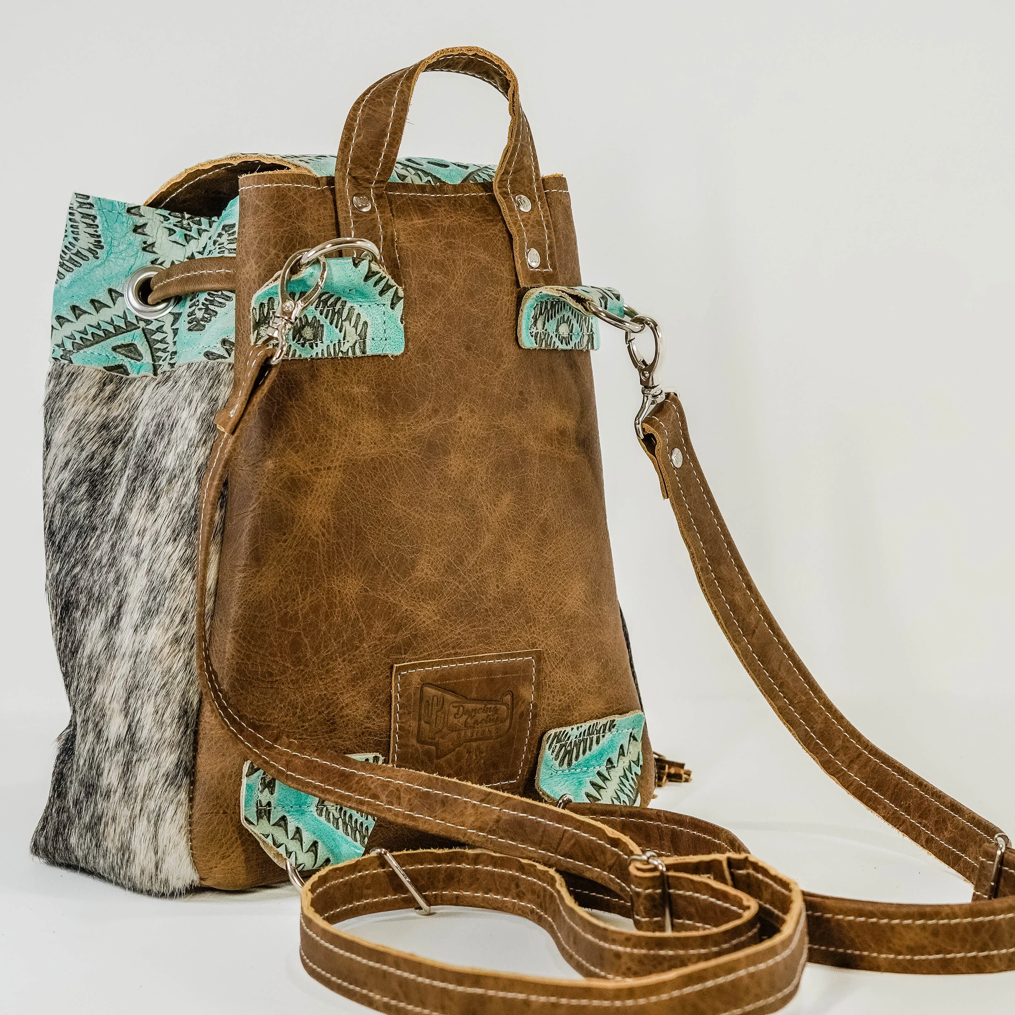 005 Mini Kelsea Backpack - Brindle w/ Caribbean Aztec
