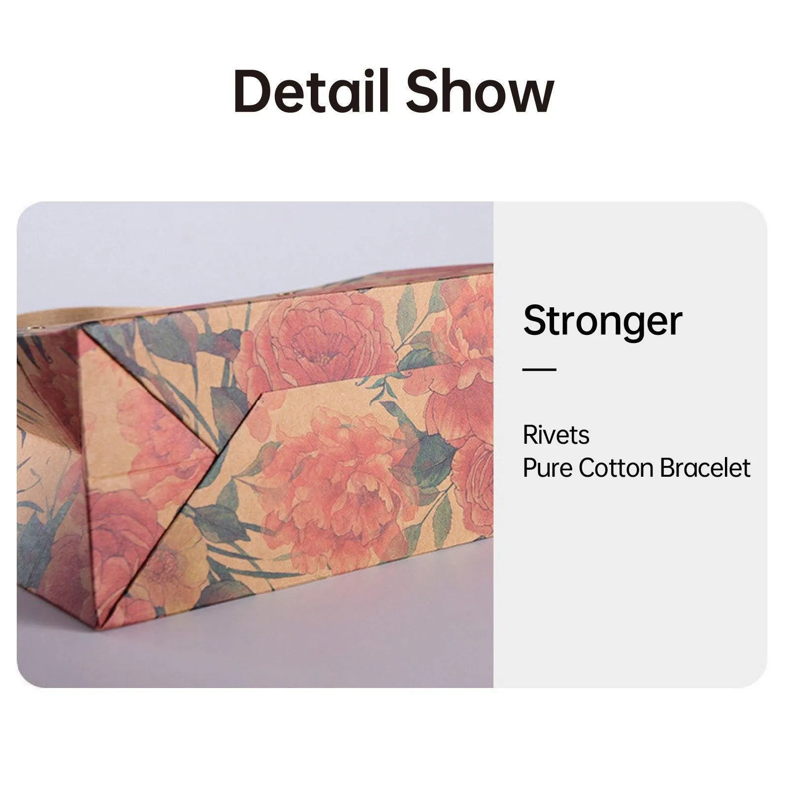10pcs Vintage Rose Paper Gift Bags Tote for Weddings Birthday Party Favors