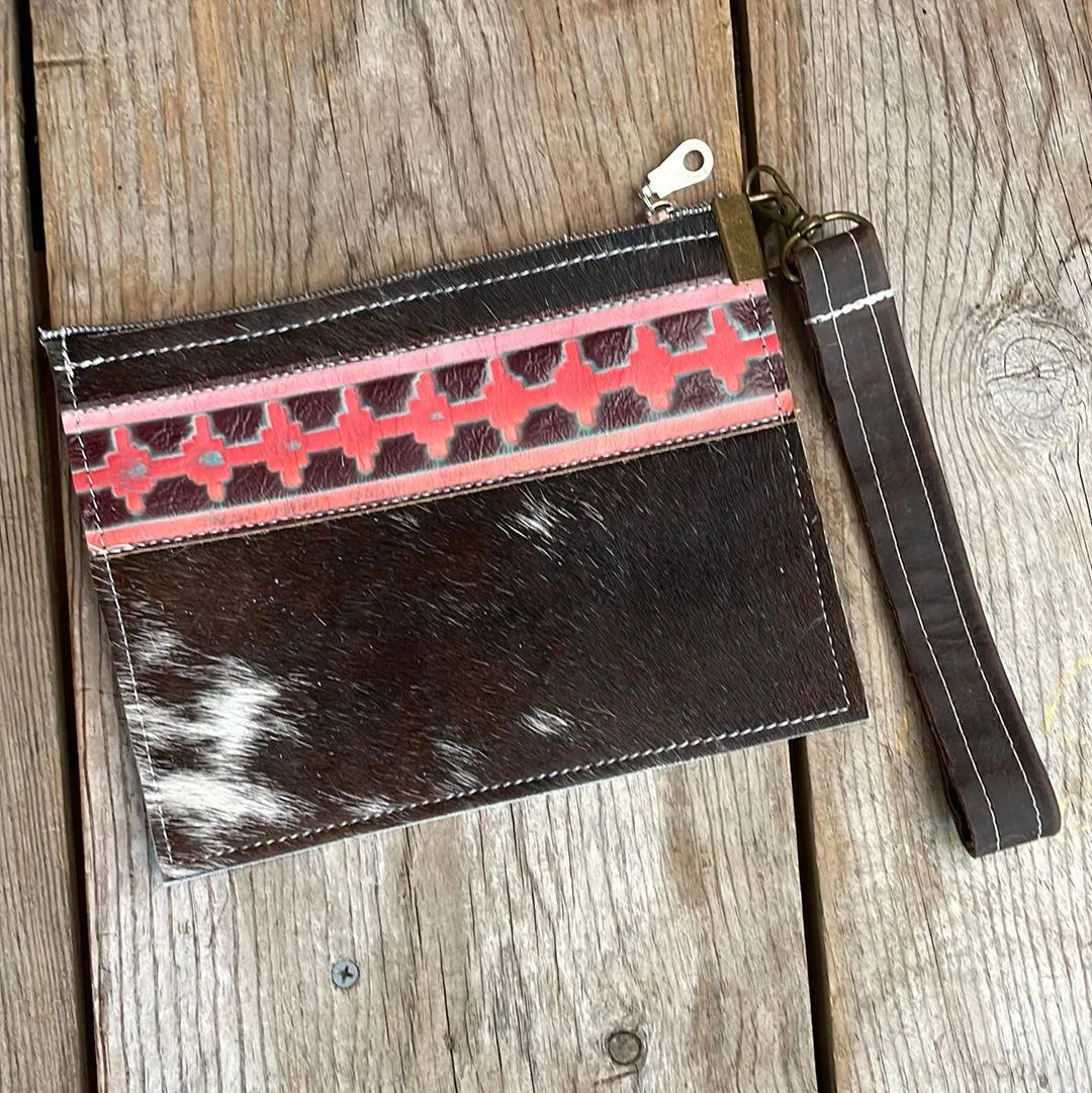 126 Make-up bag - Longhorn w/ Western Sunset