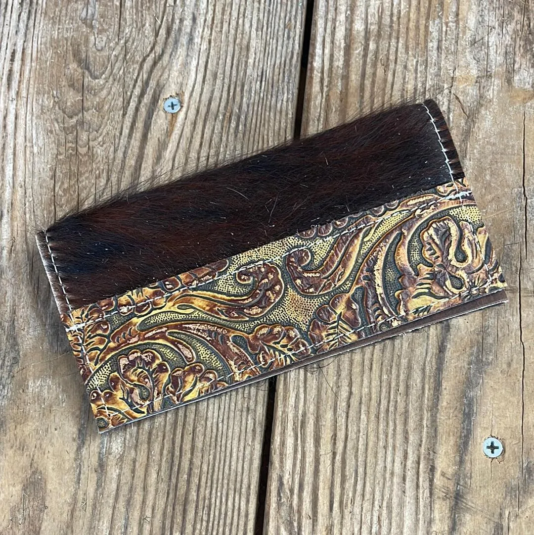 159 Checkbook Cover - Tricolor w/ Wyoming Tool