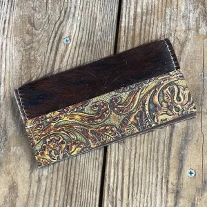 159 Checkbook Cover - Tricolor w/ Wyoming Tool