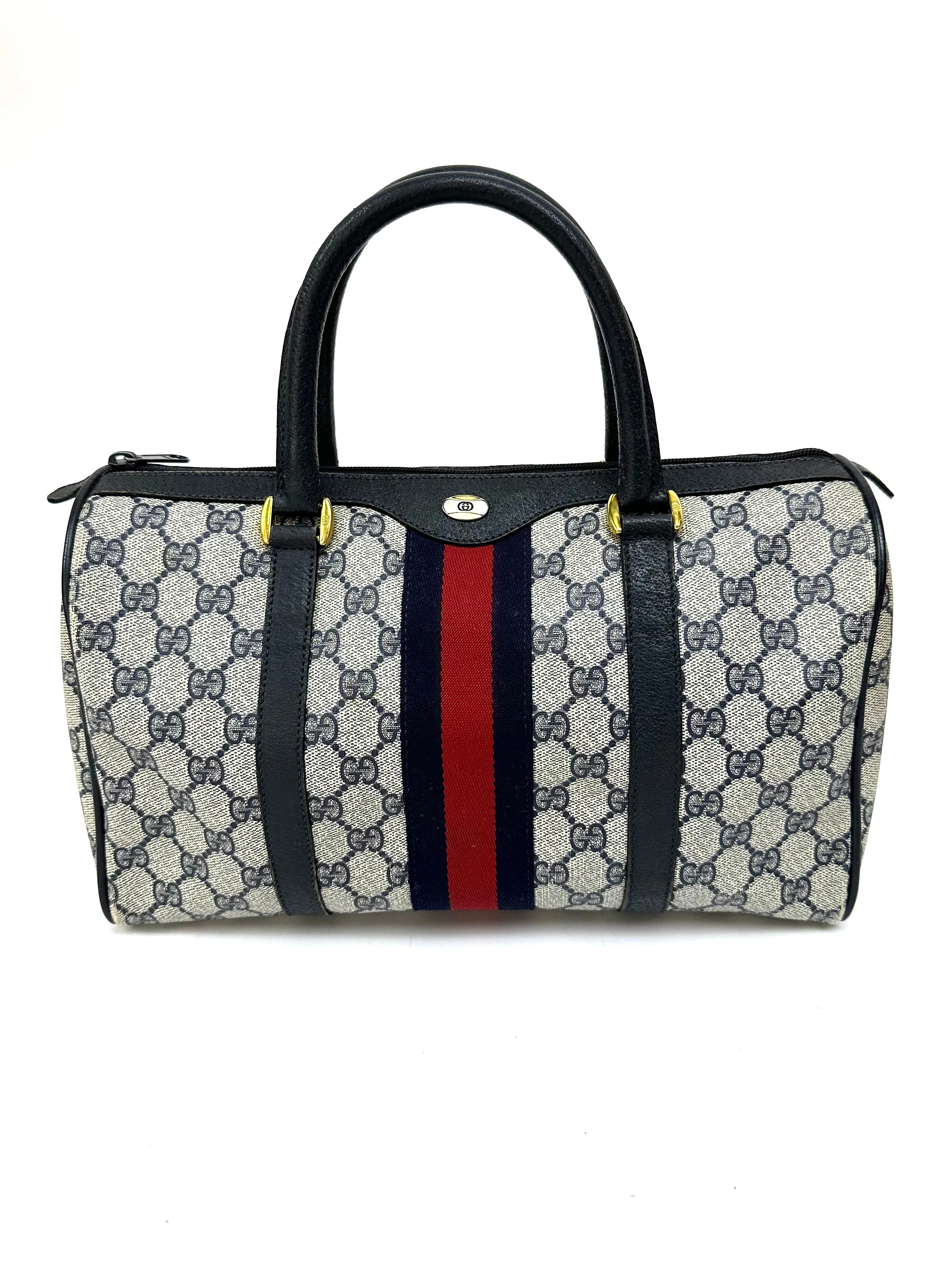 1970s Gucci GG Monogram Boston Bag*