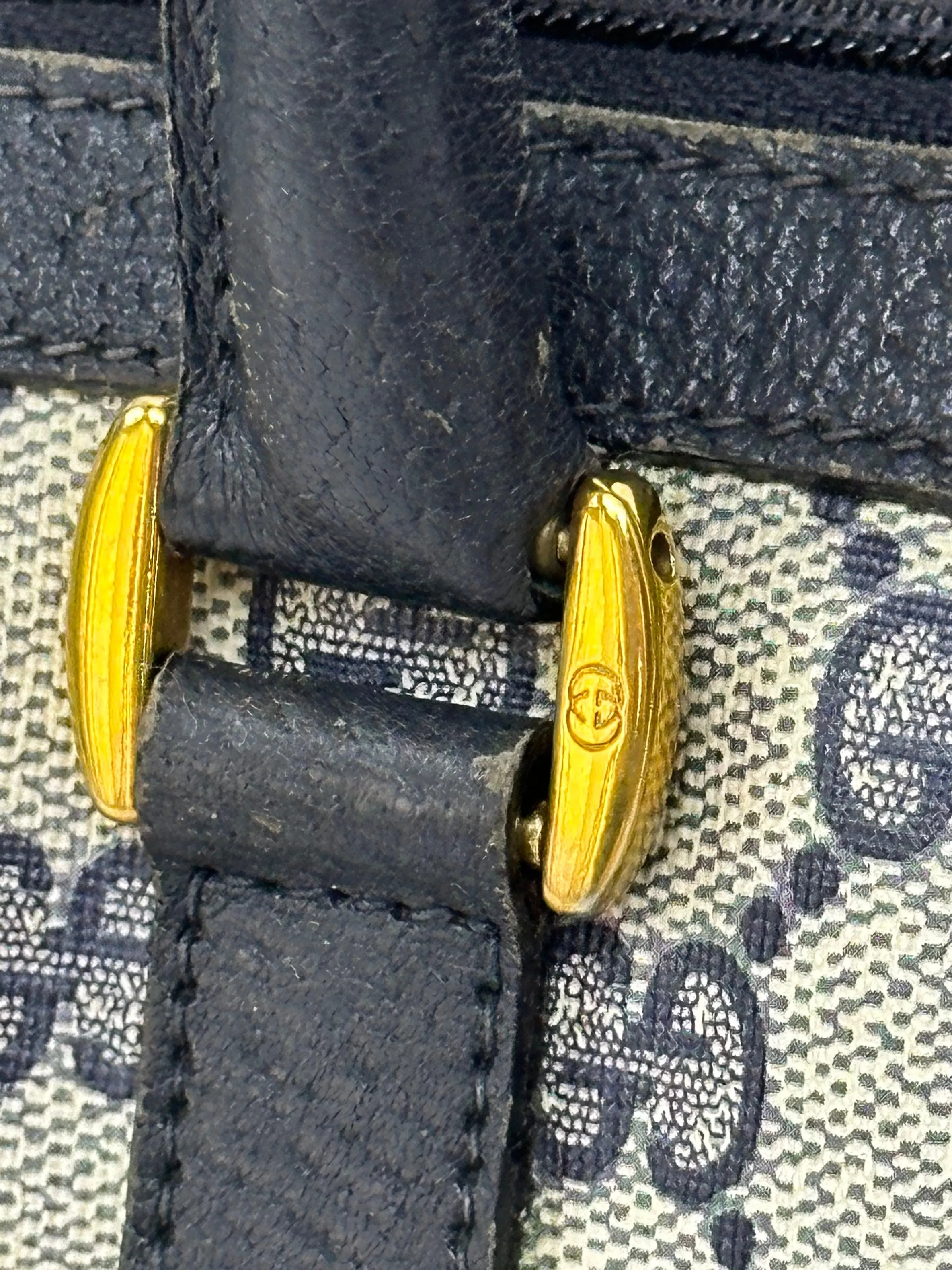 1970s Gucci GG Monogram Boston Bag*