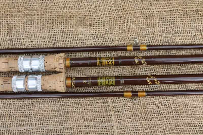 2 x Hardy Richard Walker No1. Glass Carp Fishing Rods. 10'.