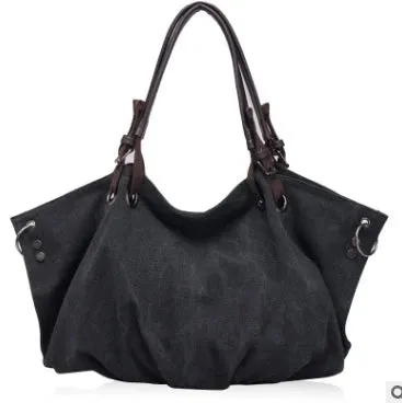 2021 New Big Women's Bag Fashion Casual Canvas Bag Large Capacity Handbag Shoulder Messenger Bag BD866B