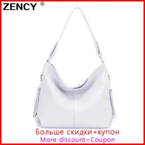 2023 Hot Fashion 100% Genuine Leather Women Handbag TOP Layer Cowhide Long Handle Lady Shoulder Messenger White Shopping Bags