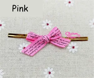 20pcs Ribbon Bow Twist Ties Scribble Tie for Cookie Candy Bags Gift Wrap Packaging