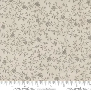 3 Sisters Favorite Vintage Linens by Moda Fabrics  DAINTY VINES/GREY