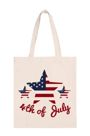 4TH OF JULY PRINT MINIMALIST FASHION TOTE BAG