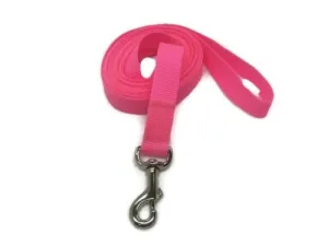 5mts 2.5cms Lead Pink or black Leash Recall Beach Park Pet Dog Puppy Long Training Lead