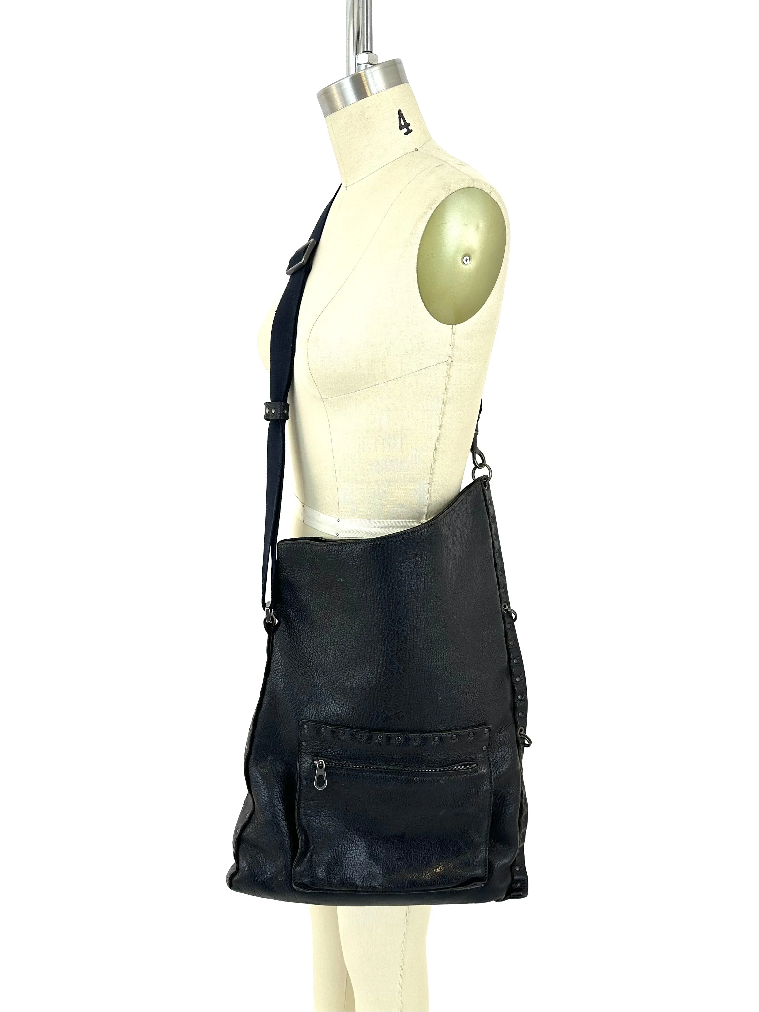 90s Bottega Veneta Leather Studded Bag