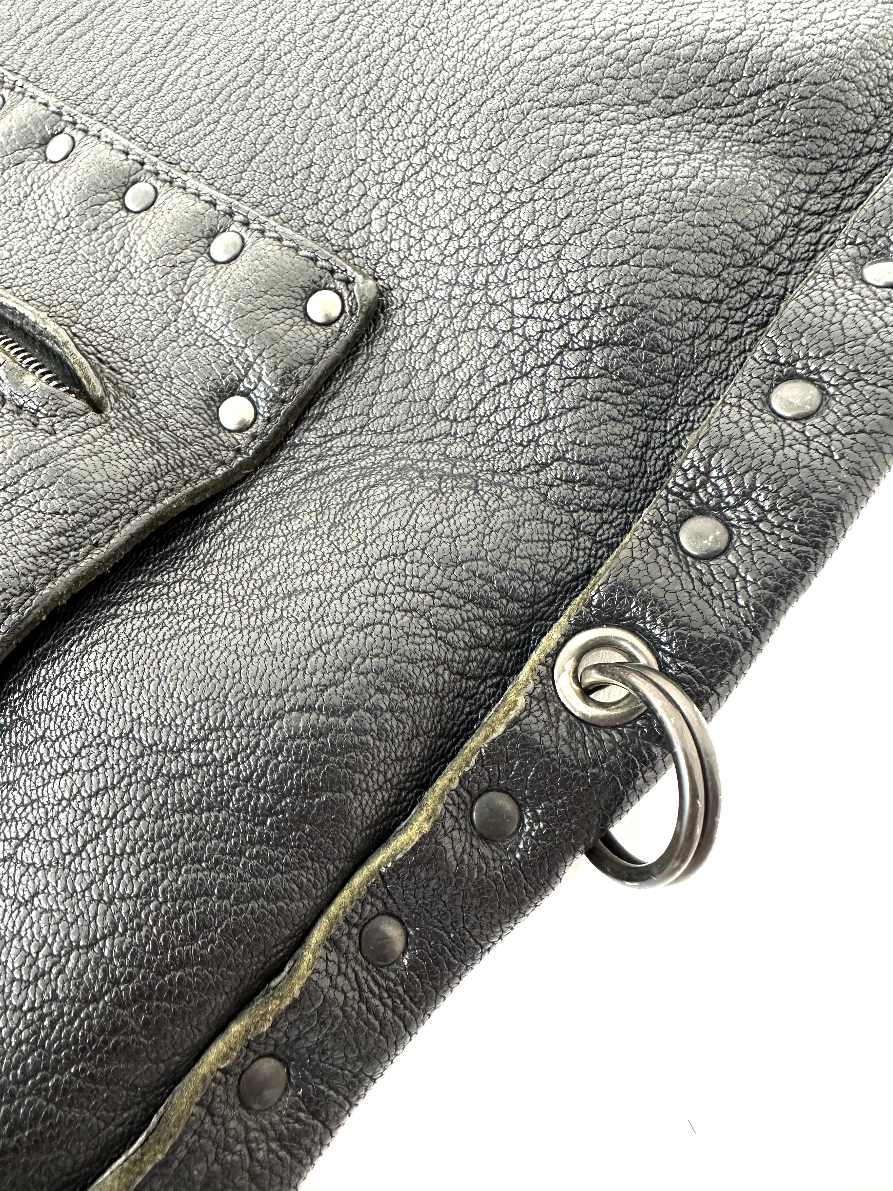 90s Bottega Veneta Leather Studded Bag