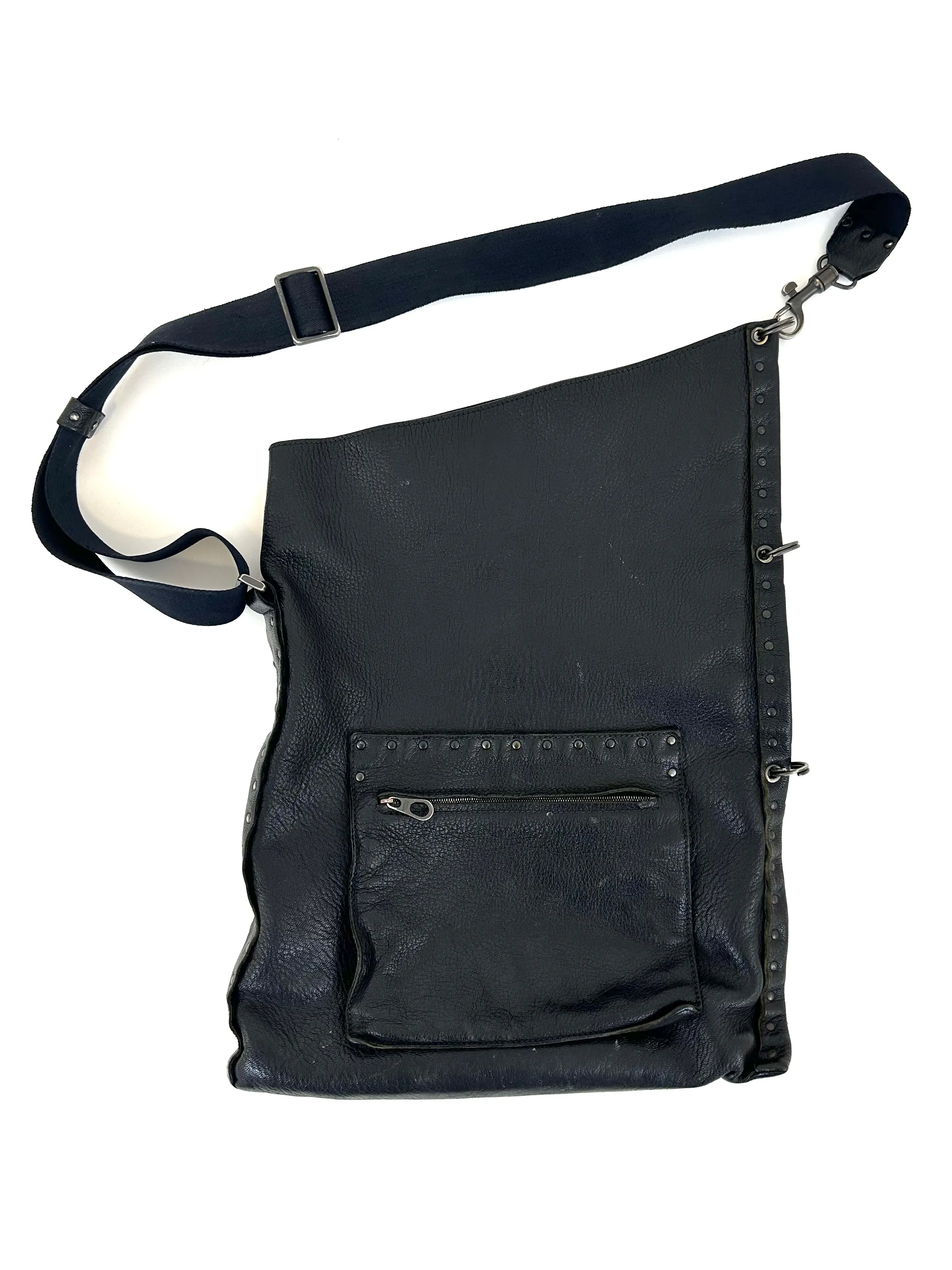 90s Bottega Veneta Leather Studded Bag