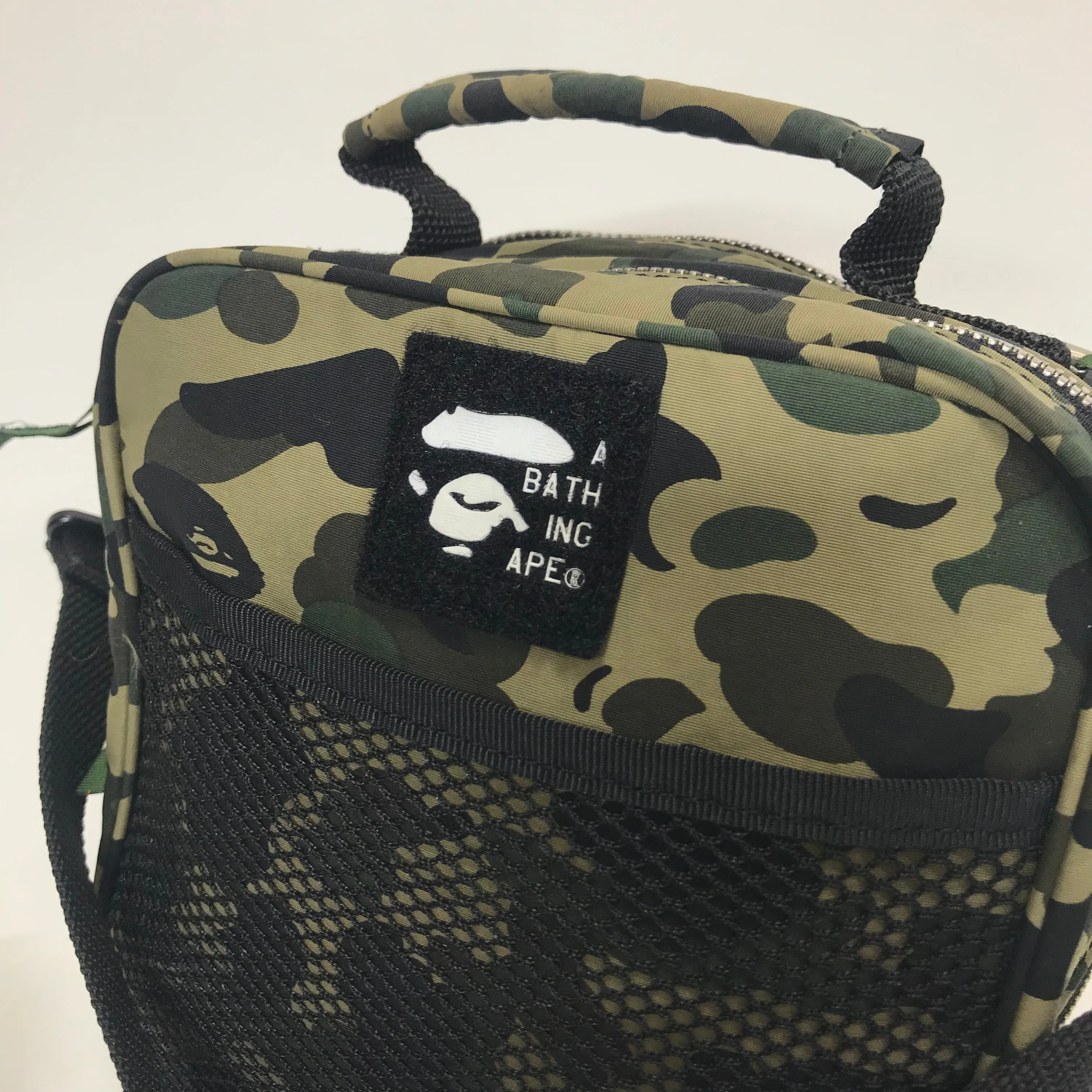 A Bathing Ape Bape Vintage 1st Camo Shoulder Bag Green