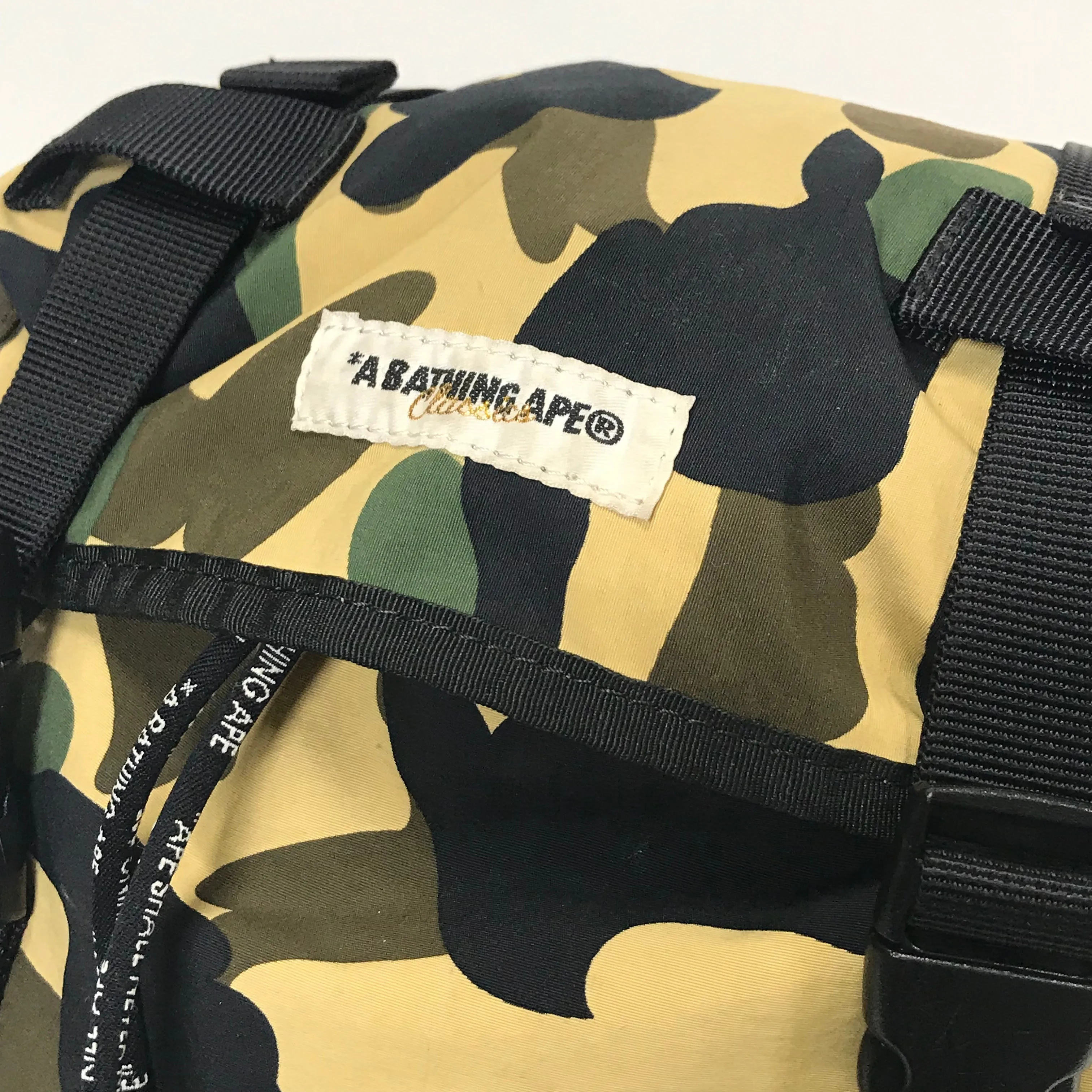 A Bathing Ape Bape Vintage 1st Camo Waist Bag Yellow