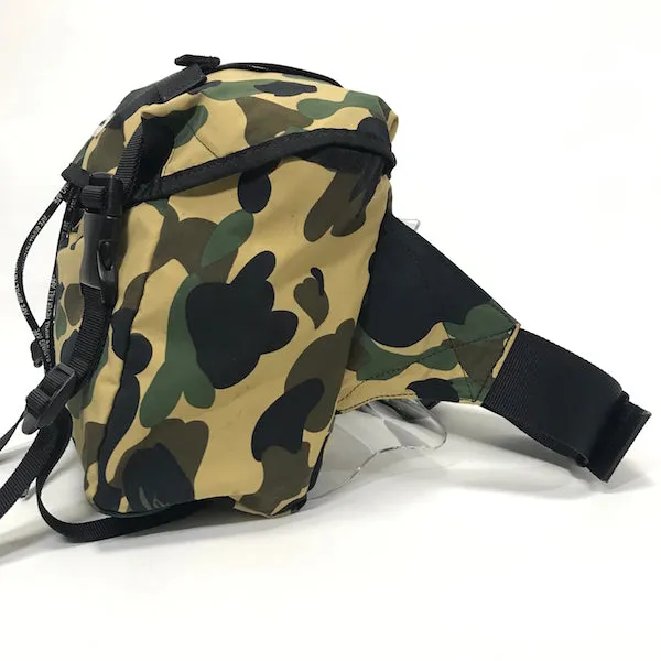 A Bathing Ape Bape Vintage 1st Camo Waist Bag Yellow