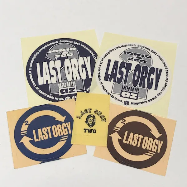 A Bathing Ape Bape Vintage 90's Last Orgy 2 Sticker Set (5)