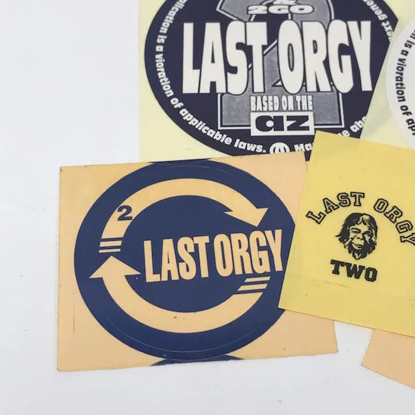 A Bathing Ape Bape Vintage 90's Last Orgy 2 Sticker Set (5)