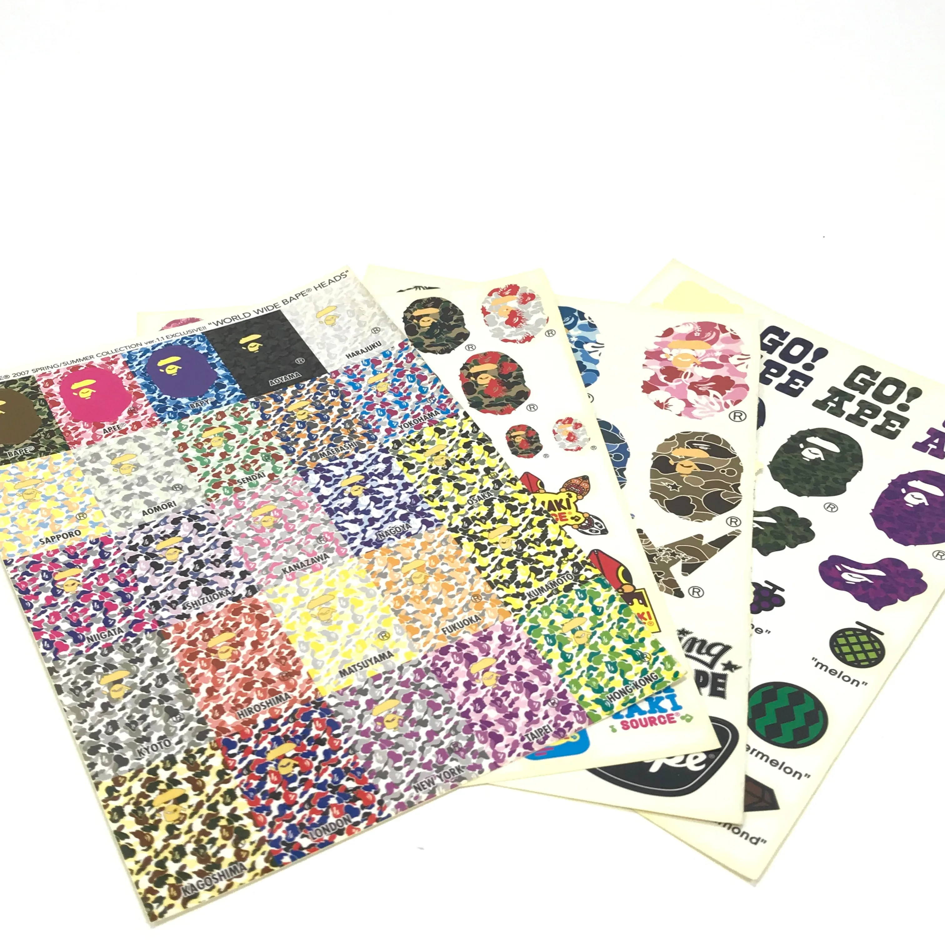 A Bathing Ape Bape Vintage Sticker Sets (4)