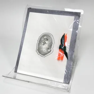 A Bathing Ape Bape x Stephen Einhorn Vintage Pewter Bape Head Candle Holder Card