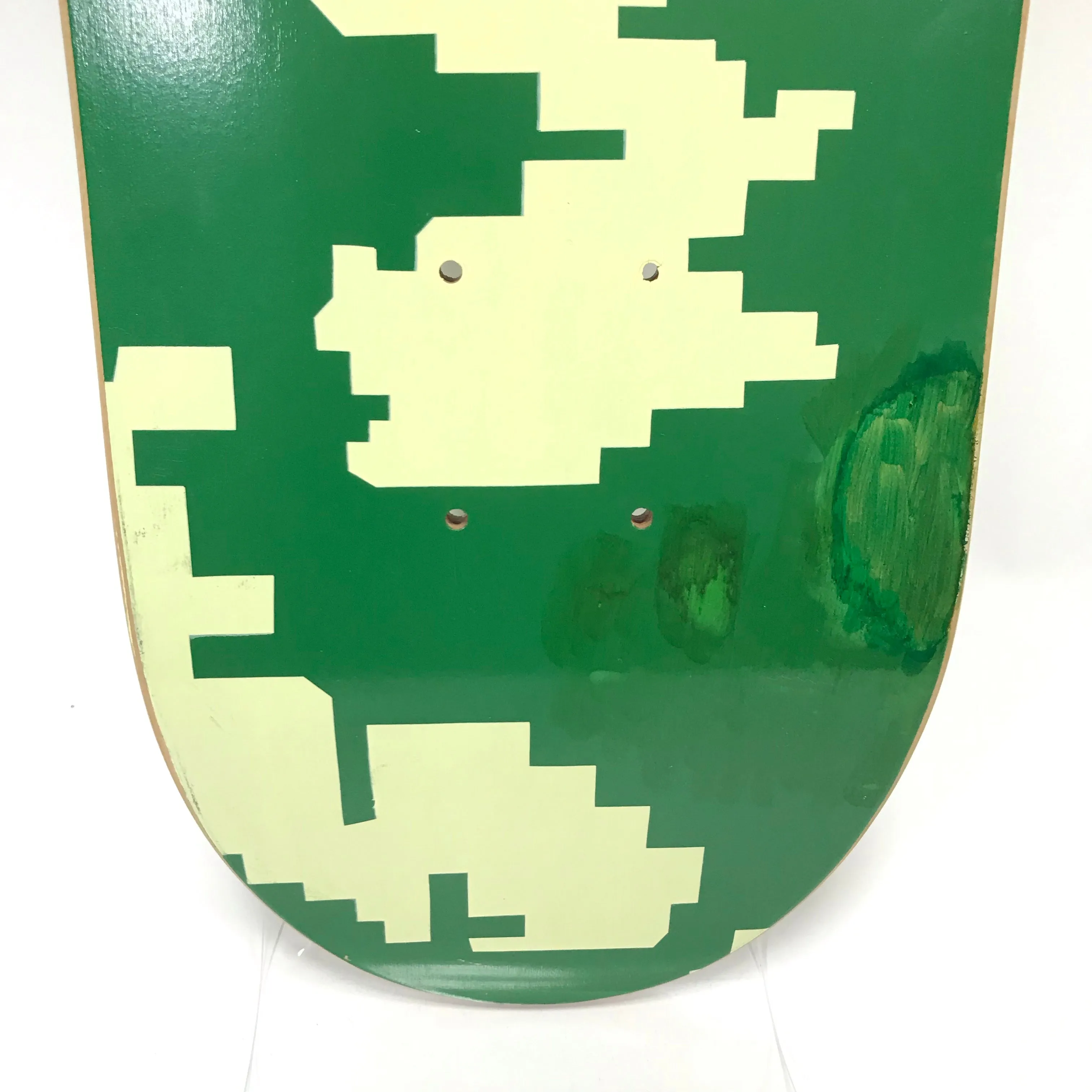 A Bathing Ape Bape x T19 Vintage 90's Digicamo Skateboard Deck Green