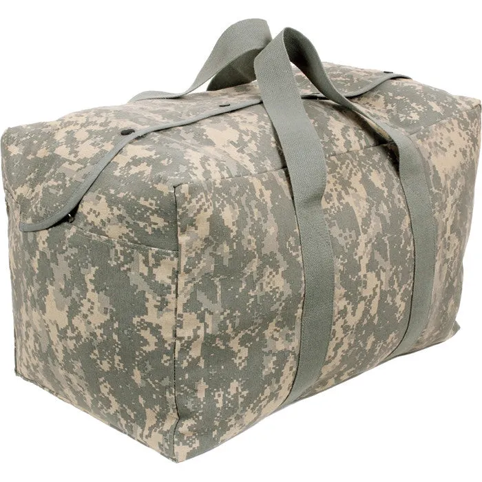 ACU Digital Camouflage - Canvas Parachute Cargo Bag Extra Large Duffle Bag 75L
