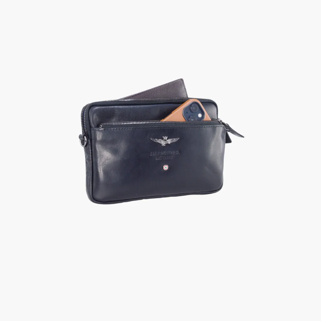 Air Force Military Pochette Men in Leather Vintage Line AM356-MO