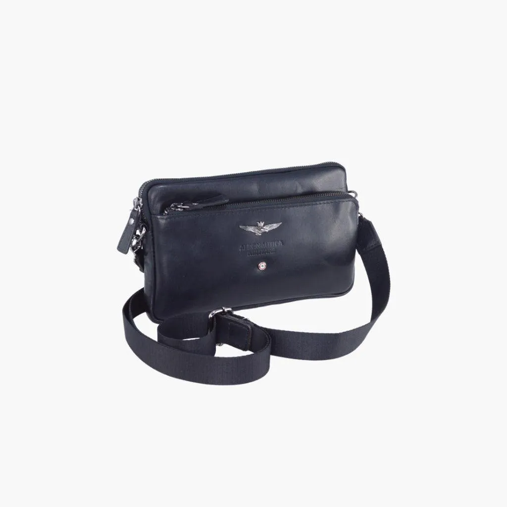 Air Force Military Pochette Men in Leather Vintage Line AM356-MO