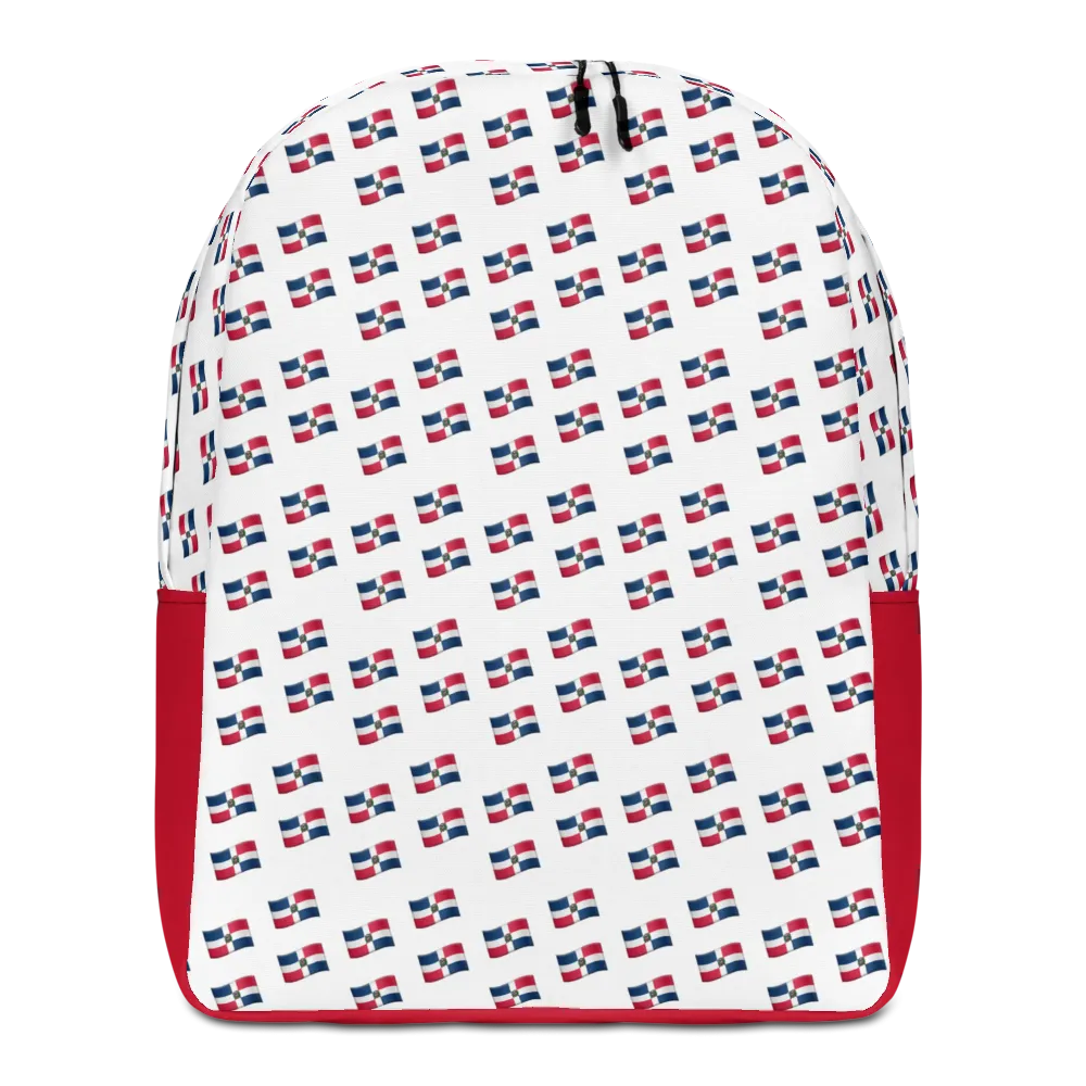 All-Over Emoji República Dominicana Flag Minimalist Backpack