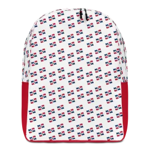 All-Over Emoji República Dominicana Flag Minimalist Backpack