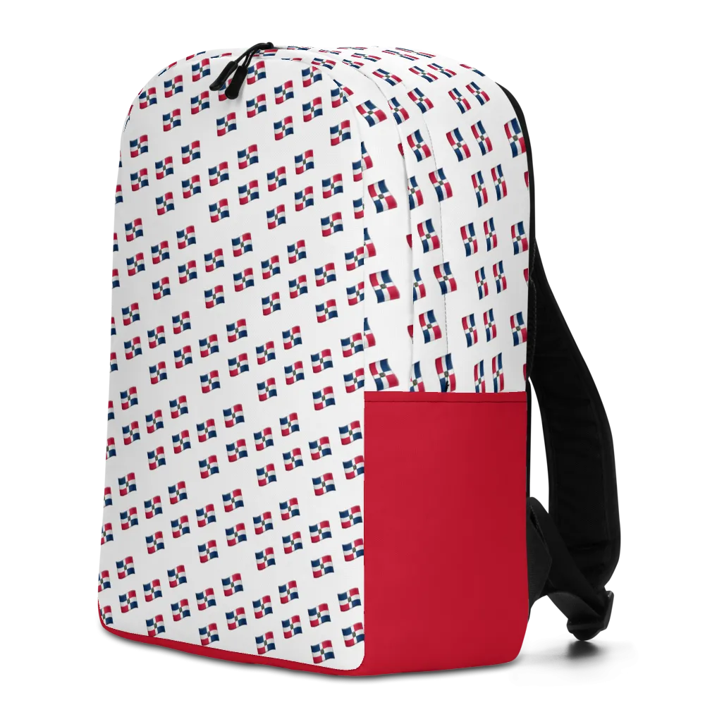 All-Over Emoji República Dominicana Flag Minimalist Backpack