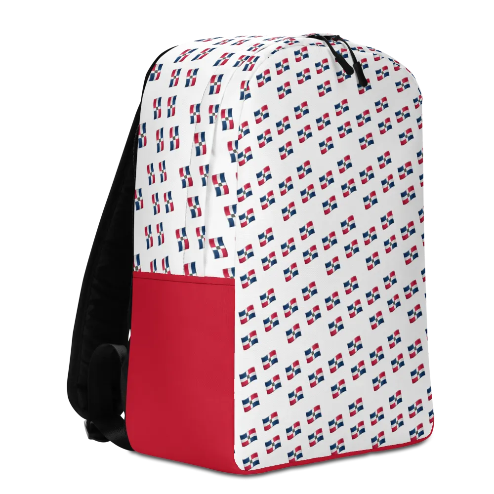 All-Over Emoji República Dominicana Flag Minimalist Backpack