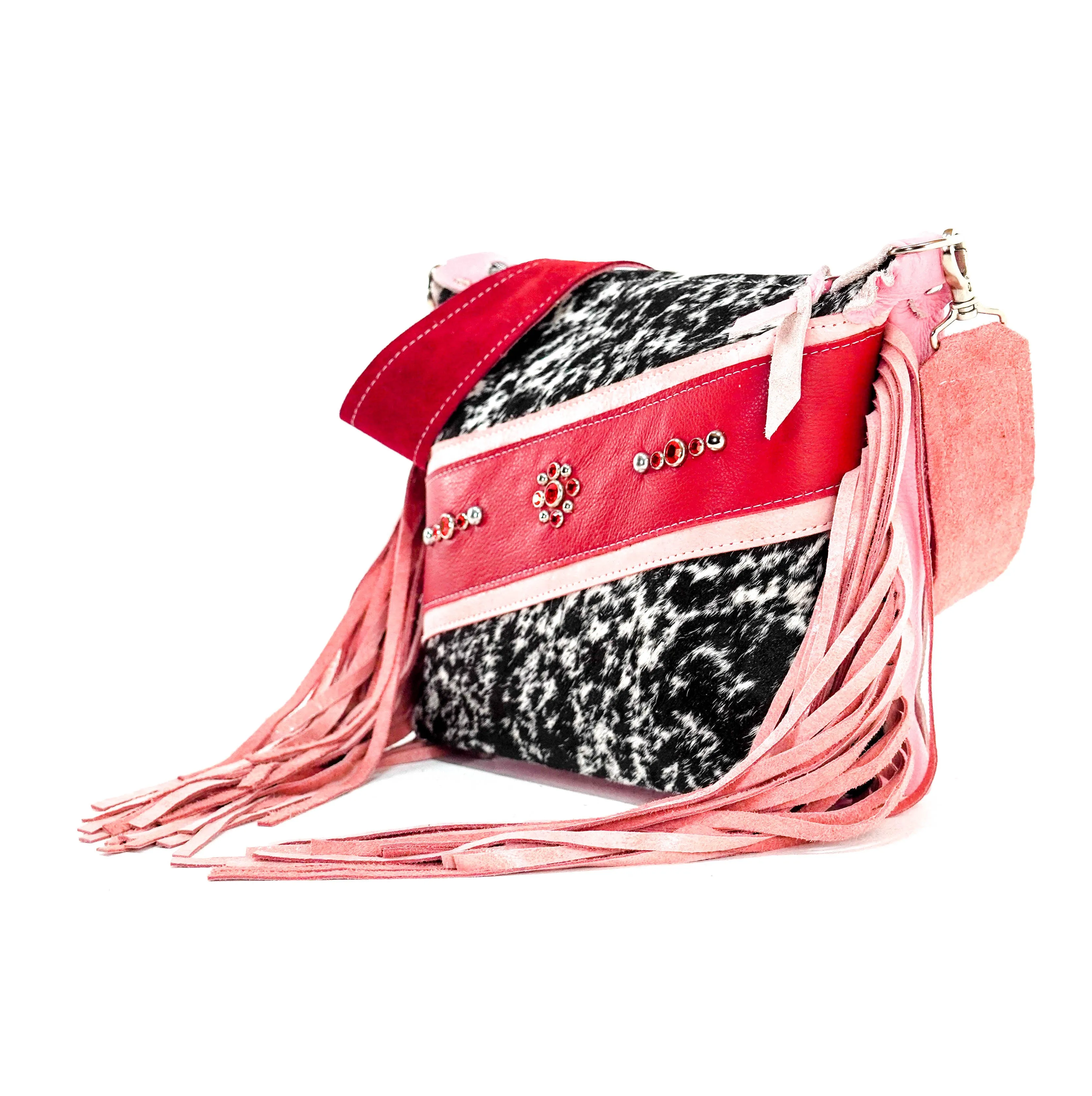 Annie - Black & White w/ Red Leather