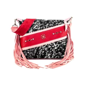 Annie - Black & White w/ Red Leather