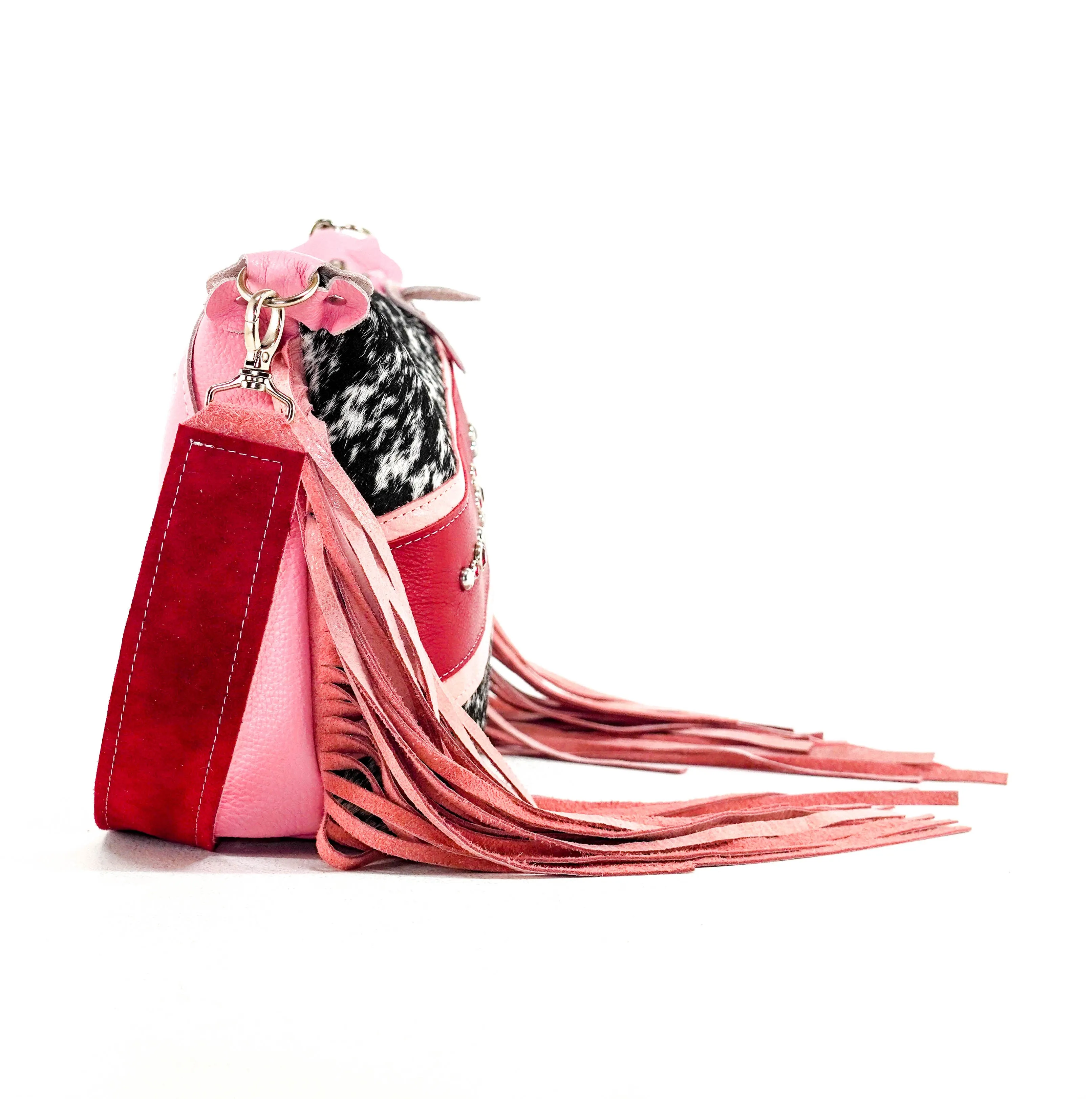 Annie - Black & White w/ Red Leather