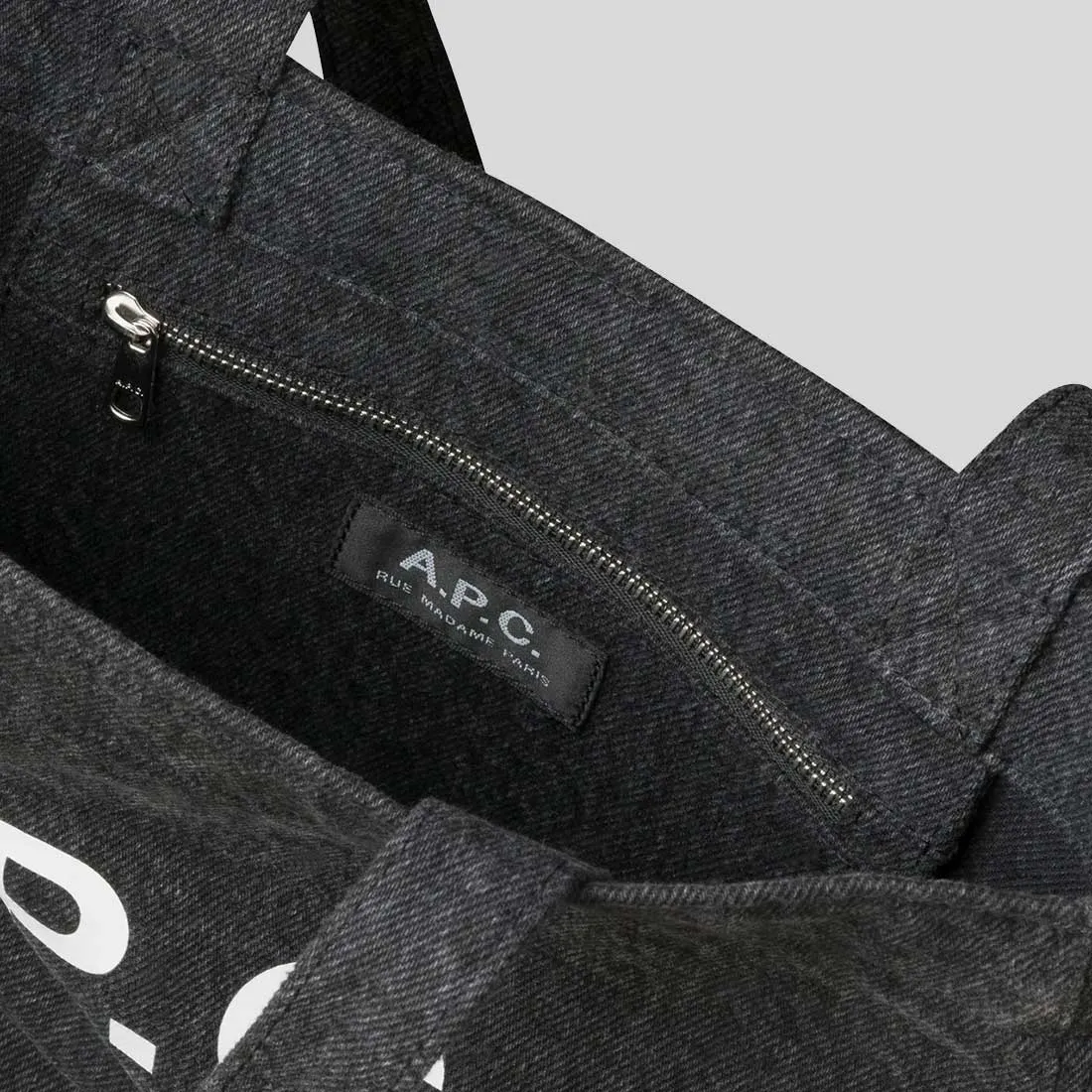 A.P.C. Axel Small Unisex Tote Bag Black RB-COGZEM61568LZZ