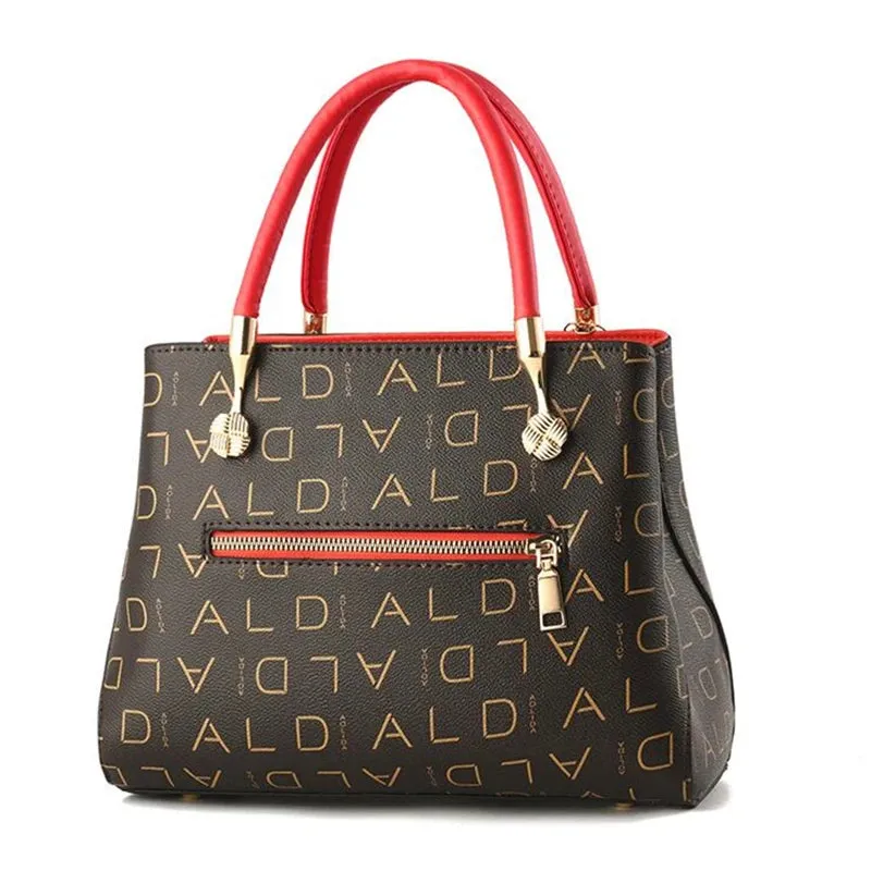 Artificial leather Women's Bags Luxury Shoulder Messenger Bag Crossbody For Women big capacity letter printing wild Ladies bags