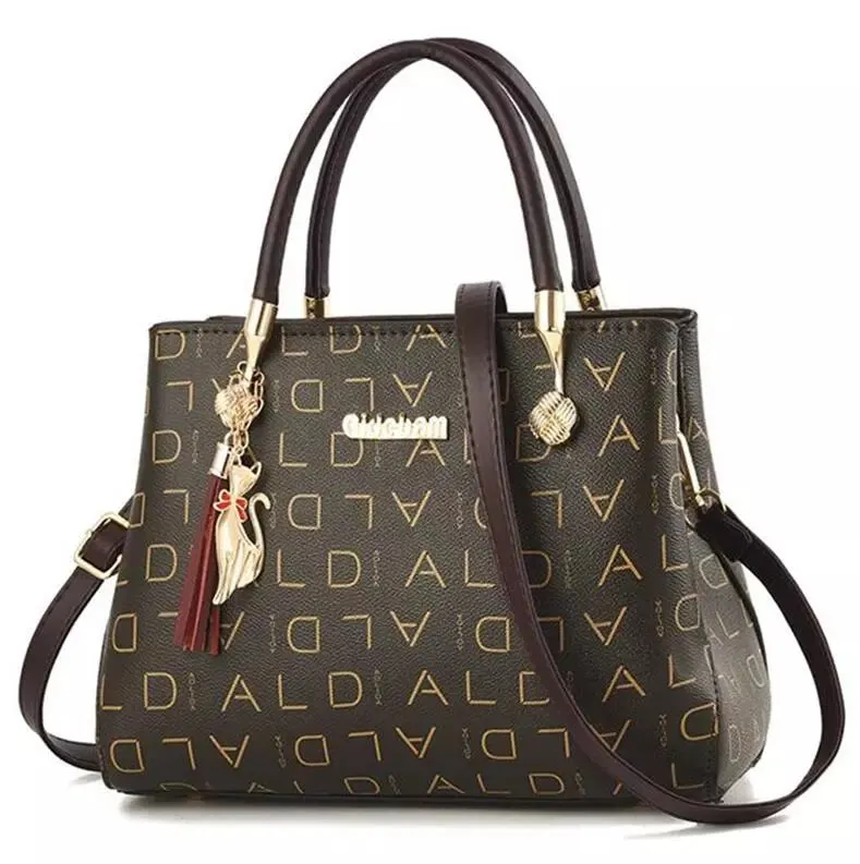 Artificial leather Women's Bags Luxury Shoulder Messenger Bag Crossbody For Women big capacity letter printing wild Ladies bags
