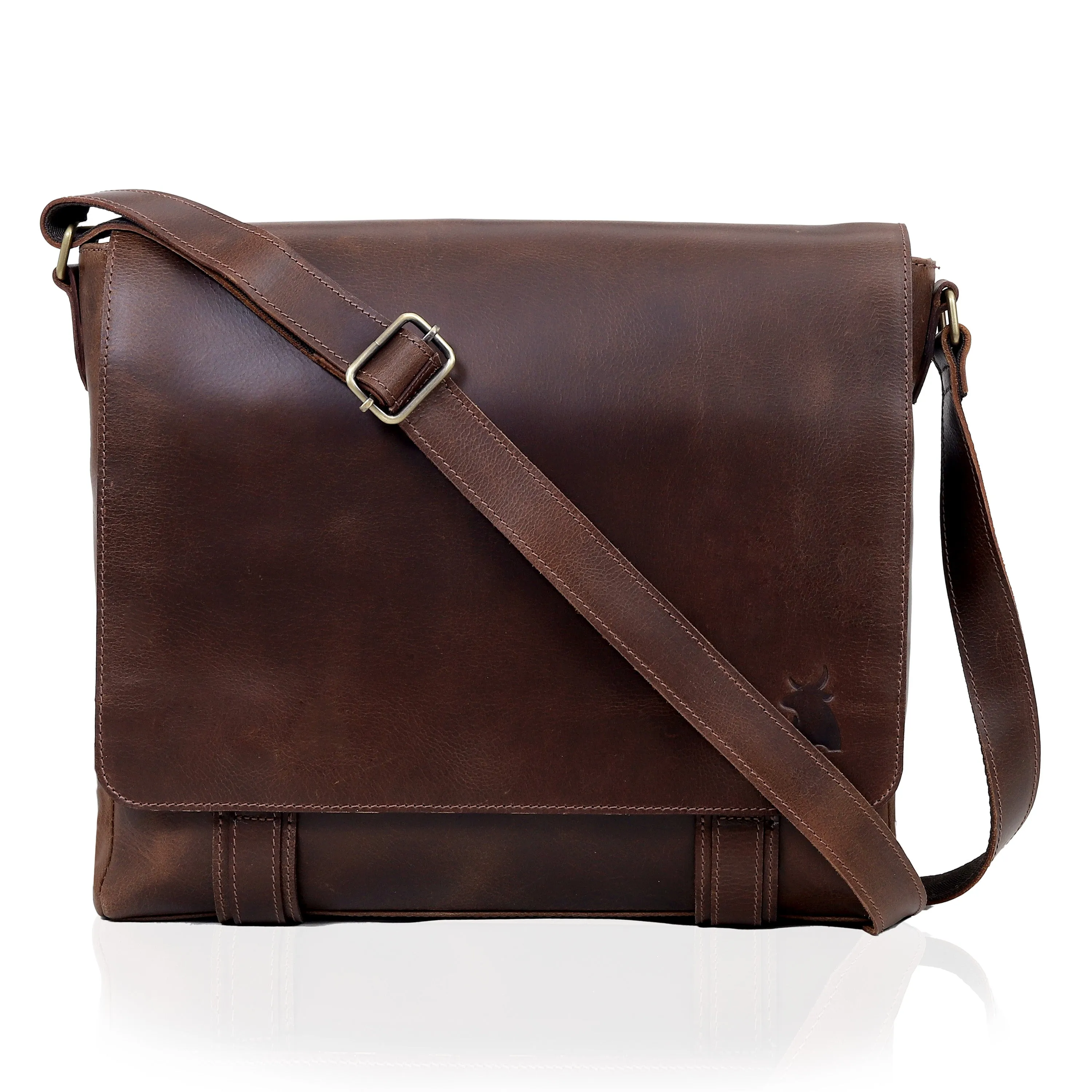 ATLANTA LEATHER MESSENGER BAG