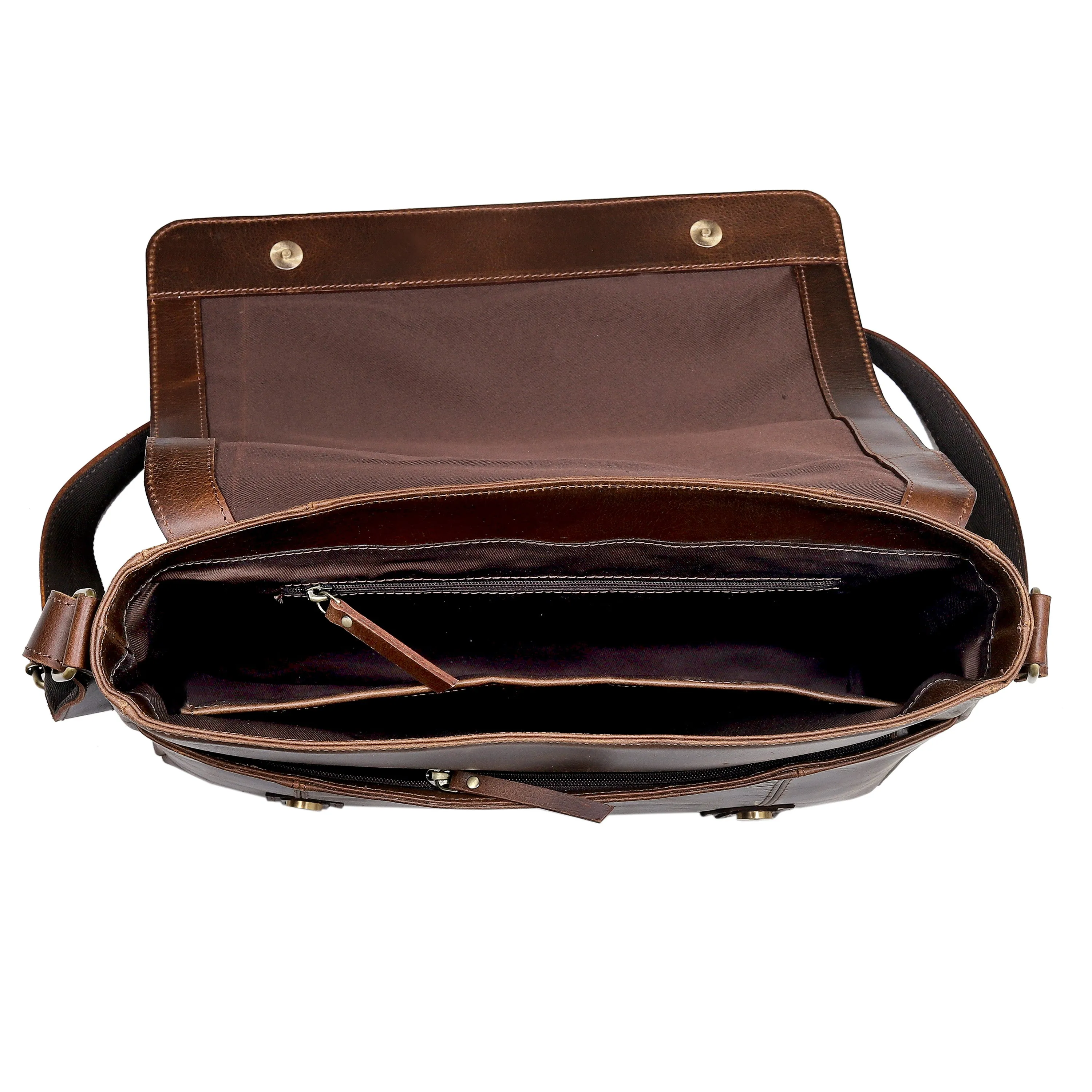 ATLANTA LEATHER MESSENGER BAG