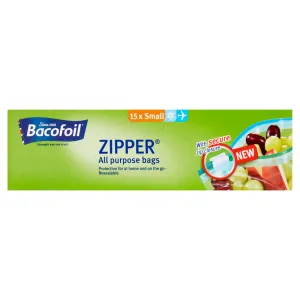 Bacofoil Zipper All Purpose Bags 12 x Small
