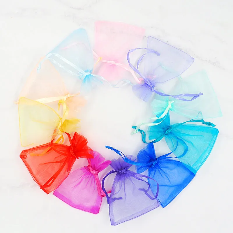 BAG MINI ORGANZA BAG MINT 10CMX7.5CM 7PC