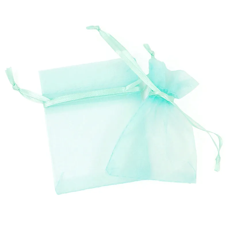BAG MINI ORGANZA BAG MINT 10CMX7.5CM 7PC