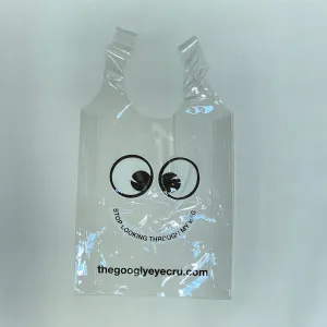 BAG SMALL Clear reusable biodegradable PVC bag