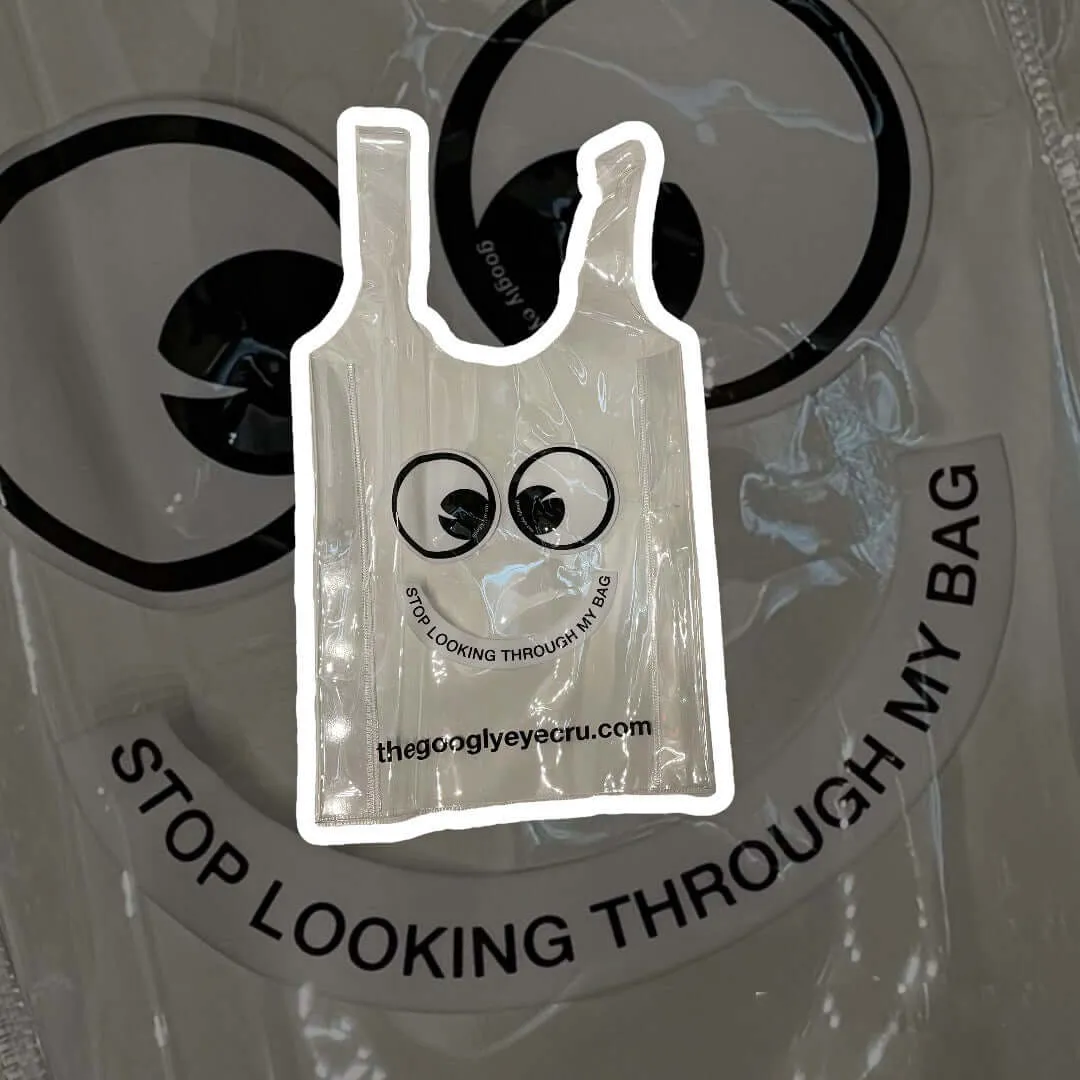 BAG SMALL Clear reusable biodegradable PVC bag