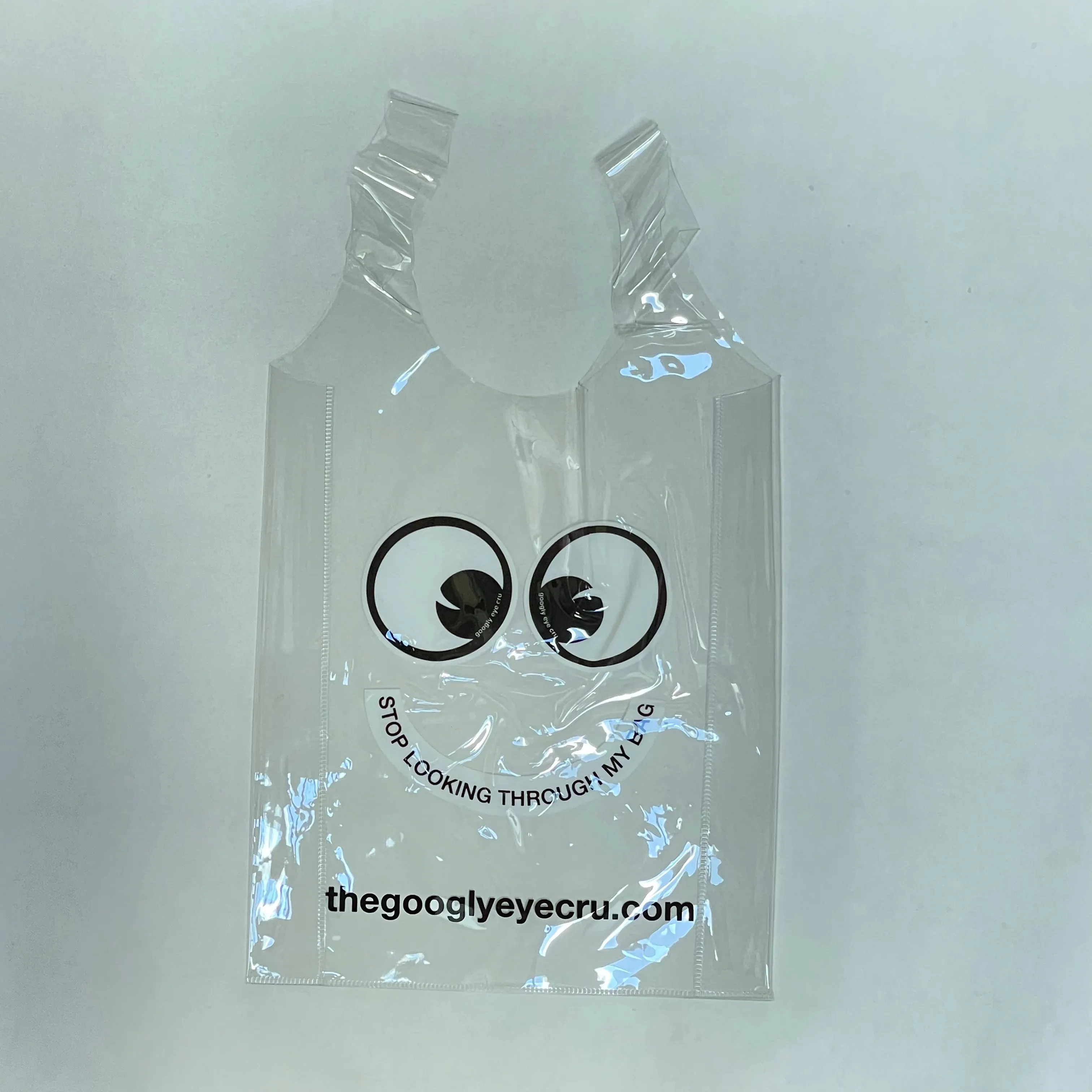 BAG SMALL Clear reusable biodegradable PVC bag