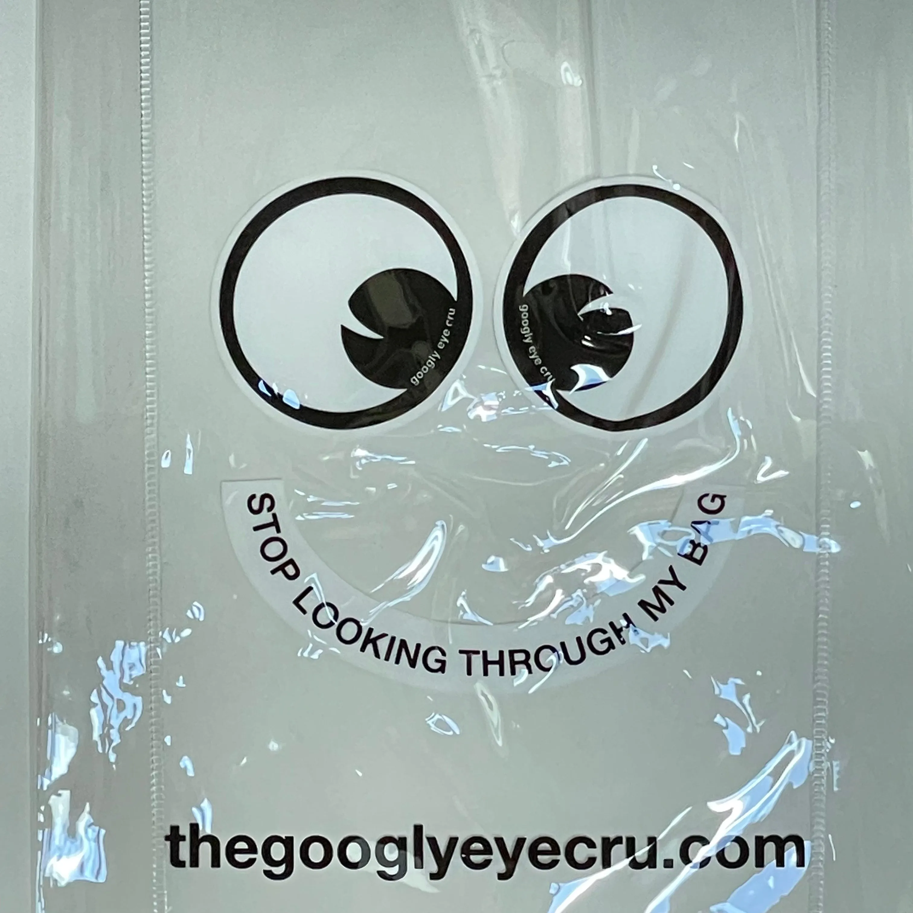 BAG SMALL Clear reusable biodegradable PVC bag