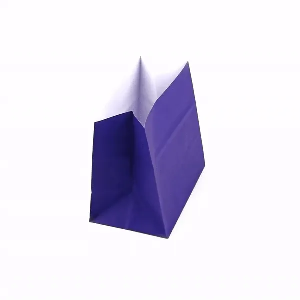 Bag Tek Purple Paper Small Snack Bag - 3 3/4" x 2 1/4" x 3 3/4" - 100 count box